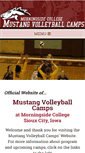 Mobile Screenshot of mustangvolleyballcamps.com